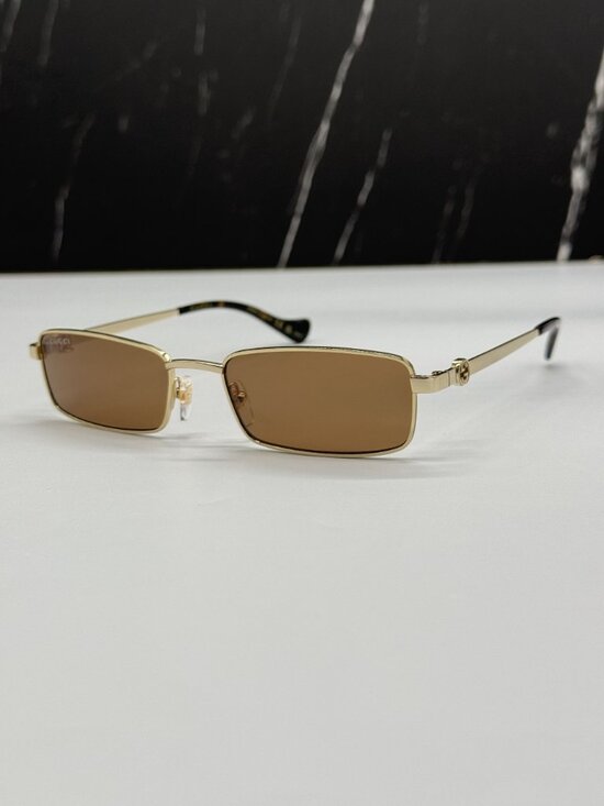 NEW GUCCI GG1600S 002 GOLD WOMEN SUNGLASSES WITH CHAIN main image 5